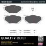 MPA 1003-1682M Quality-Built Black Series Semi-Metallic Brake Pads w/ Hardware