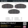 MPA 1003-1683C Quality-Built Black Series Ceramic Brake Pads w/ Hardware