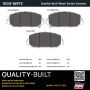 MPA 1003-1697C Quality-Built Black Series Ceramic Brake Pads w/ Hardware