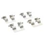 MPA 1003-1698C Quality-Built Black Series Ceramic Brake Pads w/ Hardware
