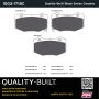 MPA 1003-1718C Quality-Built Black Series Ceramic Brake Pads w/ Hardware