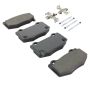 MPA 1003-1718M Quality-Built Black Series Semi-Metallic Brake Pads w/ Hardware