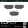 MPA 1003-1718M Quality-Built Black Series Semi-Metallic Brake Pads w/ Hardware