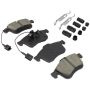 MPA 1003-1721AC Quality-Built Black Series Ceramic Brake Pads w/ Hardware