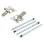 MPA 1003-1738AM Quality-Built Black Series Semi-Metallic Brake Pads w/ Hardware