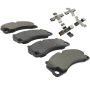 MPA 1003-1741M Quality-Built Black Series Semi-Metallic Brake Pads w/ Hardware
