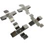 MPA 1003-1741M Quality-Built Black Series Semi-Metallic Brake Pads w/ Hardware