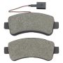 MPA 1003-1746AM Quality-Built Black Series Semi-Metallic Brake Pads w/ Hardware