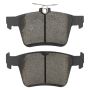 MPA 1003-1761M Quality-Built Black Series Semi-Metallic Brake Pads w/ Hardware