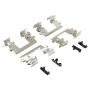 MPA 1003-1766M Quality-Built Black Series Semi-Metallic Brake Pads w/ Hardware