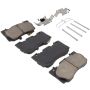 MPA 1003-1784C Quality-Built Black Series Ceramic Brake Pads w/ Hardware