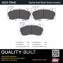MPA 1003-1784C Quality-Built Black Series Ceramic Brake Pads w/ Hardware