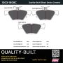 MPA 1003-1808C Quality-Built Black Series Ceramic Brake Pads w/ Hardware