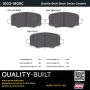 MPA 1003-1809C Quality-Built Black Series Ceramic Brake Pads w/ Hardware