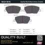 MPA 1003-1811C Quality-Built Black Series Ceramic Brake Pads w/ Hardware