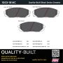 MPA 1003-1814C Quality-Built Black Series Ceramic Brake Pads w/ Hardware