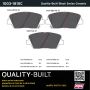 MPA 1003-1815C Quality-Built Black Series Ceramic Brake Pads w/ Hardware