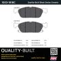 MPA 1003-1818C Quality-Built Black Series Ceramic Brake Pads w/ Hardware