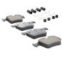 MPA 1003-1821C Quality-Built Black Series Ceramic Brake Pads w/ Hardware