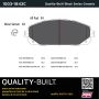 MPA 1003-1843C Quality-Built Black Series Ceramic Brake Pads w/ Hardware