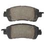 MPA 1003-1852C Quality-Built Black Series Ceramic Brake Pads w/ Hardware