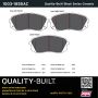 MPA 1003-1855AC Quality-Built Black Series Ceramic Brake Pads w/ Hardware