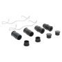 MPA 1003-1878C Quality-Built Black Series Ceramic Brake Pads w/ Hardware
