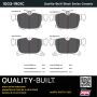 MPA 1003-1901C Quality-Built Black Series Ceramic Brake Pads w/ Hardware