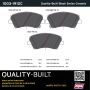 MPA 1003-1912C Quality-Built Black Series Ceramic Brake Pads w/ Hardware