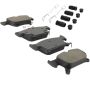 MPA 1003-1923C Quality-Built Black Series Ceramic Brake Pads w/ Hardware