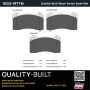 MPA 1003-1977M Quality-Built Black Series Semi-Metallic Brake Pads