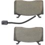 MPA 1003-2052C Quality-Built Black Series Ceramic Brake Pads w/ Hardware