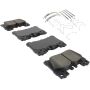 MPA 1003-2063M Quality-Built Black Series Semi-Metallic Brake Pads w/ Hardware