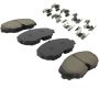 MPA 1003-2074C Quality-Built Black Series Ceramic Brake Pads w/ Hardware