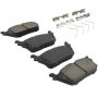 MPA 1003-2169C Quality-Built Black Series Ceramic Brake Pads w/ Hardware