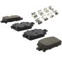 MPA 1003-2174C Quality-Built Black Series Ceramic Brake Pads w/ Hardware