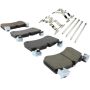 MPA 1003-2184C Quality-Built Black Series Ceramic Brake Pads w/ Hardware