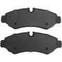 MPA 1003-2201M Quality-Built Black Series Semi-Metallic Brake Pads w/ Hardware