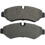 MPA 1003-2201M Quality-Built Black Series Semi-Metallic Brake Pads w/ Hardware