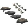MPA 1003-2202C Quality-Built Black Series Ceramic Brake Pads w/ Hardware