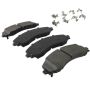 MPA 1003-2223M Quality-Built Black Series Semi-Metallic Brake Pads w/ Hardware