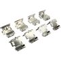 MPA 1003-2283C Quality-Built Black Series Ceramic Brake Pads w/ Hardware