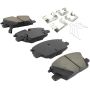 MPA 1003-2345C Quality-Built Black Series Ceramic Brake Pads w/ Hardware