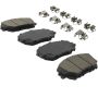MPA 1003-2375C Quality-Built Black Series Ceramic Brake Pads w/ Hardware