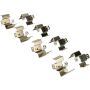 MPA 1003-2405M Quality-Built Black Series Semi-Metallic Brake Pads w/ Hardware