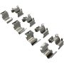 MPA 1003-2447M Quality-Built Black Series Semi-Metallic Brake Pads w/ Hardware