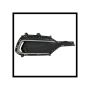RH FRONT BUMPER INSERT; 2.4L; FOG LAMP BEZEL; W/FOG LAMPS; SANTA FE SPORH 17-17