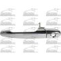 LH FRONT DOOR HANDLE OUTER CHR LUCERNE 06-11