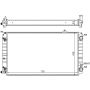 NISSENS 60239 Radiator w/Integrated Transmission Oil Cooler