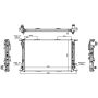 NISSENS 60318 Radiator w/Integrated Transmission Oil Cooler